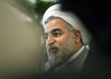 Hassan Rohani, le responsable du nucléaire iranien, nie développer un programme nucléaire secret. 

		(Photo: AFP)
