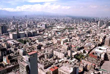 Une vue de Mexico. La délinquance est le problème numéro un de cette mégapole de 20 millions d’habitants. 

		(Photo : AFP)