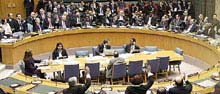 Le conseil de sécurité des Nations Unies a voté à l'unanimité les sanctions contre la Côte d'Ivoire 

		(photo : AFP)