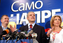Boris Tadic est le nouveau président démocrate serbe. 

		Photo: AFP