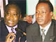 Le président ivoirien Laurent Gbagbo (à gauche) et son homologue burkinabé Blaise Compaoré.(Photo : AFP)
