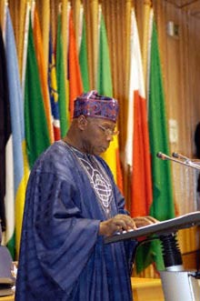 Le président nigérian, Olusegun Obasanjo, nouveau président en exercice de l'Union africaine. 

		(Photo : AFP)