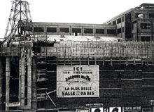Le Grand Rex en construction. Il est inauguré dans la nuit du 8 décembre 1932. 

		(Photo : Le Grand Rex)