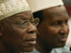 Olesegun Obasanjo et Alpha Ouma Konaré.
(Photo : AFP)