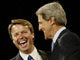 John Edwards et John Kerry, les candidats démocrates. 

		(Photo : AFP)