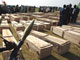 Les funérailles des victimes du massacre de Gatumba ont eu lieu lundi. 

		(Photo : AFP)