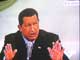 Hugo Chavez à la télévision vénézuelienne. 

		(Photo: Manu Pochez/RFI)