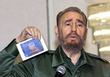 Fidel Castro n'admet pas la grâce de ceux qui ont voulu le tuer en 2000. 

		(Photo : AFP)
