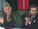 Hamid Karzaï et Yunus Qanouni(Photo : AFP)