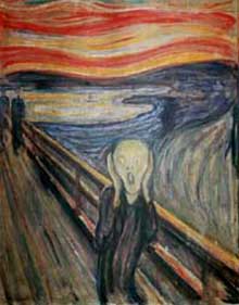 <EM>Le Cri</EM> d'Edward Munch, a été dérobé au musée d'Oslo. 

		(Photo : AFP)
