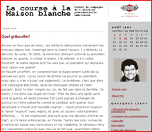 <A href="http://liberationwashington.typepad.com/" target=_BLANK>Le blogue de Pascal Riché&nbsp;de Libération</A> 

		