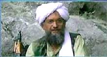 Un enregistrement vidéo montrant Ayman al-Zawahiri a été diffusé par la télévision al-Jazira le 9 septembre 2004. 

		(Photo: AFP)