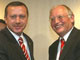 Recep Tayyip Erdogan et Günter Verheugen. 

		(Photo: Commission européenne)