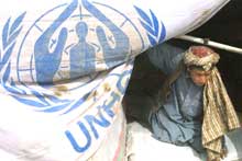 Installation du Haut commissariat des Nations unies pour les réfugiés à Herat.  

		(Photo: AFP)