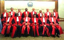 Les juges du Tribunal pénal international pour le Rwanda à Arusha. Le TPIR fait face à une nouvelle crise. 

		(Photo: AFP)
