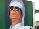 Portrait du colonel Kadhafi dans une rue de Tripoli.(Photo: AFP)