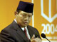 Susilo Bambang Yudhoyono est donné favori. 

		(Photo : AFP)
