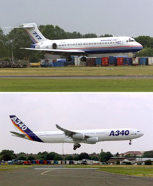 La guerre commerciale oppose Boeing l'Américain à Airbus l’Européen. 

		(Photo : AFP)