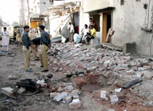 Deux explosions contre des militants sunnites, ont retenti dans le centre de la ville de Multan. 

		(Photo : AFP)