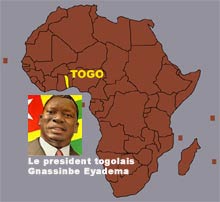 L'Assemblée nationale togolaise a voté le 19 janvier le projet de loi portant modification du code électoral.(Carte : DR)