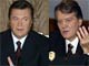 Les deux favoris&nbsp;de l'élection présidentielle en Ukraine : l'actuel Premier ministre Victor Ianoukovitch (G), soutenu par le président sortant et la Russie et le réformateur de centre droit Victor Iouchtchenko (D). 

		(Photos : AFP)