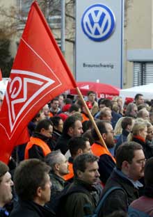 La colère gronde chez les ouvriers de Wolkswagen. 

		(Photo : AFP)