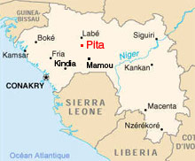 La Guinée 

		(Carte : RFI)