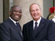 Laurent Gbagbo et Jacques Chirac. 

		(Photo : AFP)