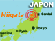 De violentes répliques ont eu lieu dans la région de Niigata ou s'est produit un séisme le 23 octobre dernier. 

		(Carte : RFI)