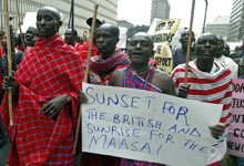 Le bail foncier, concédé par les Maasaï en 1904, est expiré, selon eux, depuis le 15 août. 

		(Photo : AFP)