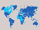 Francophonie : carte des pays-membres <a href="http://www.rfi.fr/actufr/articles/081/article_46281.asp" target="_blank">(cliquer pour agrandir)</a>DR