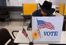 Le vote des Américains. 

		(Photo : AFP)