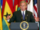 George Bush le 13 juillet dernier lors de la signature de la loi de l'AGOA.(Photo : AFP)