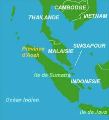 Carte de l'Indonésie. 

		(Carte : MV/RFI)