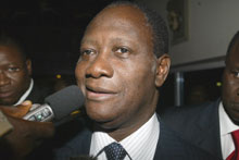 L'adoption du nouveau code électoral ivoirien, permettrait à Alassane Ouattara, l'opposant, de se présenter à la présidentielle. 

		(Photo : AFP)