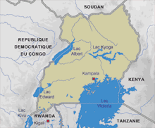 Carte de l'Ouganda. 

		(Cartographie: RFI)