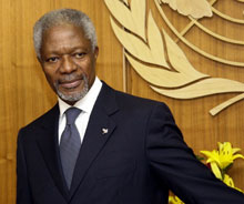 Le secrétaire général des Nations unies, Kofi Annan. 

		(Photo: AFP)