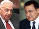 <P>Ariel Sharon et Hosni Moubarak. <BR>L'Egypte et Israël amorcent un net réchauffement de leurs relations.</P> 

		(photo : AFP)