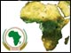 L'Afrique et le logo de l'Union africaine(UA)