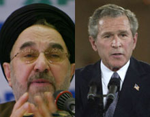 L'Iran dans la ligne de mire de George Bush ?(Photo : AFP)