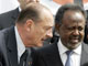 Le président français Jacques Chirac et son homologue djiboutien Ismaël Omar Guelleh. 

		(Photo: AFP)