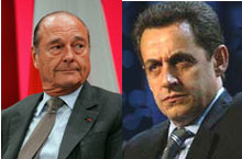 A l'occasion de la cérémonie des voeux, Nicolas Sarkozy s'est positionné dans la course à la présidentielle.(Photo: AFP/RFI)