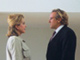 Le tournage du film «Les temps qui changent» avec Catherine Deneuve (G) et Gérard Depardieu (D). 

		(Photo : AFP)