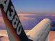 Image de synthèse d'un Airbus A380 en vol.DR