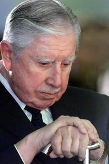 Augusto Pinochet, le 30 août 2000.(Photo : AFP)
