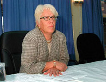 Carla Del Ponte, procureur au Tribunal pénal international de la Haye(Photo : AFP)