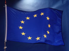 Drapeau de l'Union européenne.DR