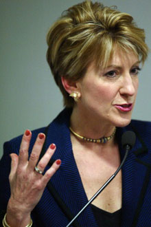 Carly Fiorina dirigeait le numéro deux mondial de la micro-informatique.( Photo : AFP )