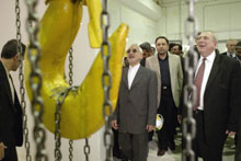 Visite d'une délégation russe à la centrale atomique iranienne de Bouchehr.(Photo: AFP)