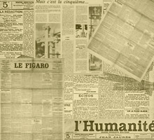 Les archives des grands titres de la presse française comme <EM>La Croix</EM>, <EM>L'Humanité</EM>, <EM>Le Figaro </EM>et <EM>Le Temps </EM>vont être numérisés et diffusés sur Internet.DR